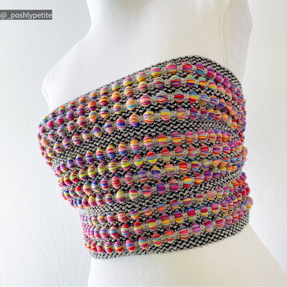 Forever 31 s colorful tube top bandeau - Picture 3 of 15